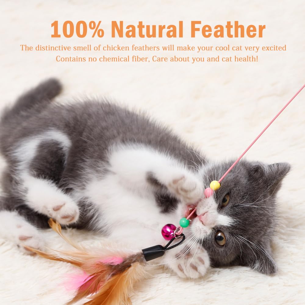 Sanpink juego plumas balance gato promueve ejercicio físico y agilidad