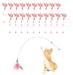 Sanpink varita plumas gato interactivo para ejercicio y juego diario