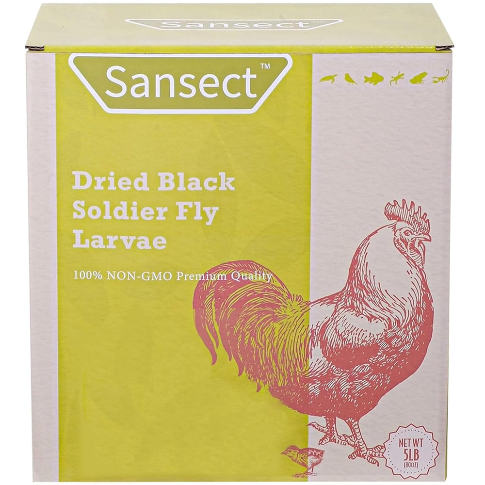 SANSECT larvas secas para alimentación de aves, alto contenido proteico