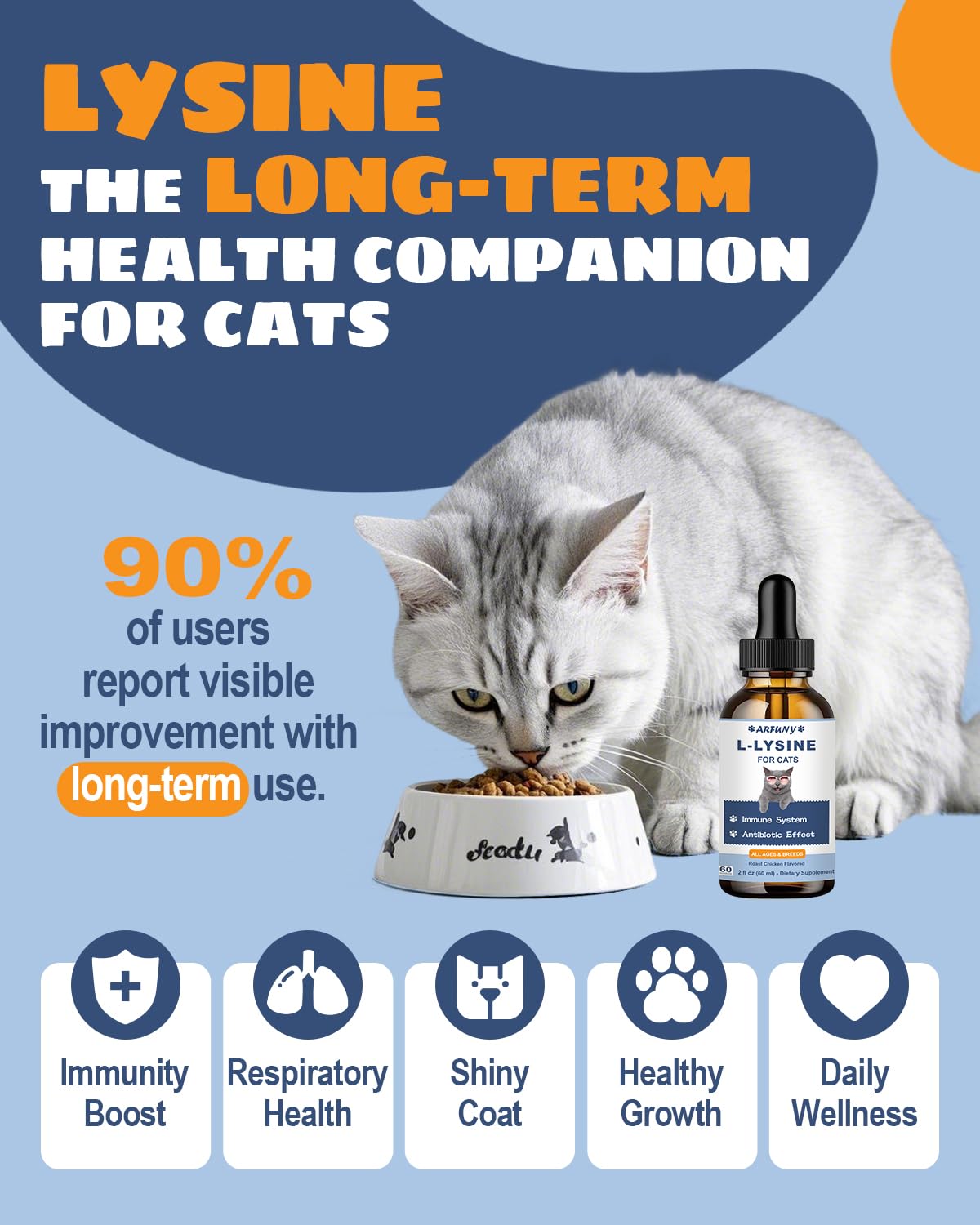 Santkol apoyo ocular y respiratorio para gatos