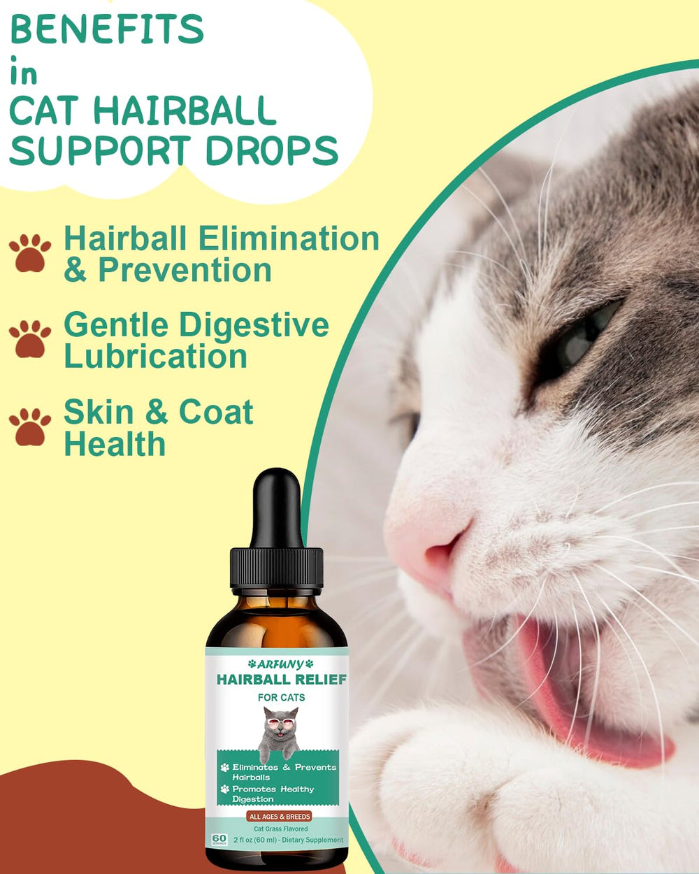 SANTKOL sabor hierba de gato, gusto agradable para gatos exigentes