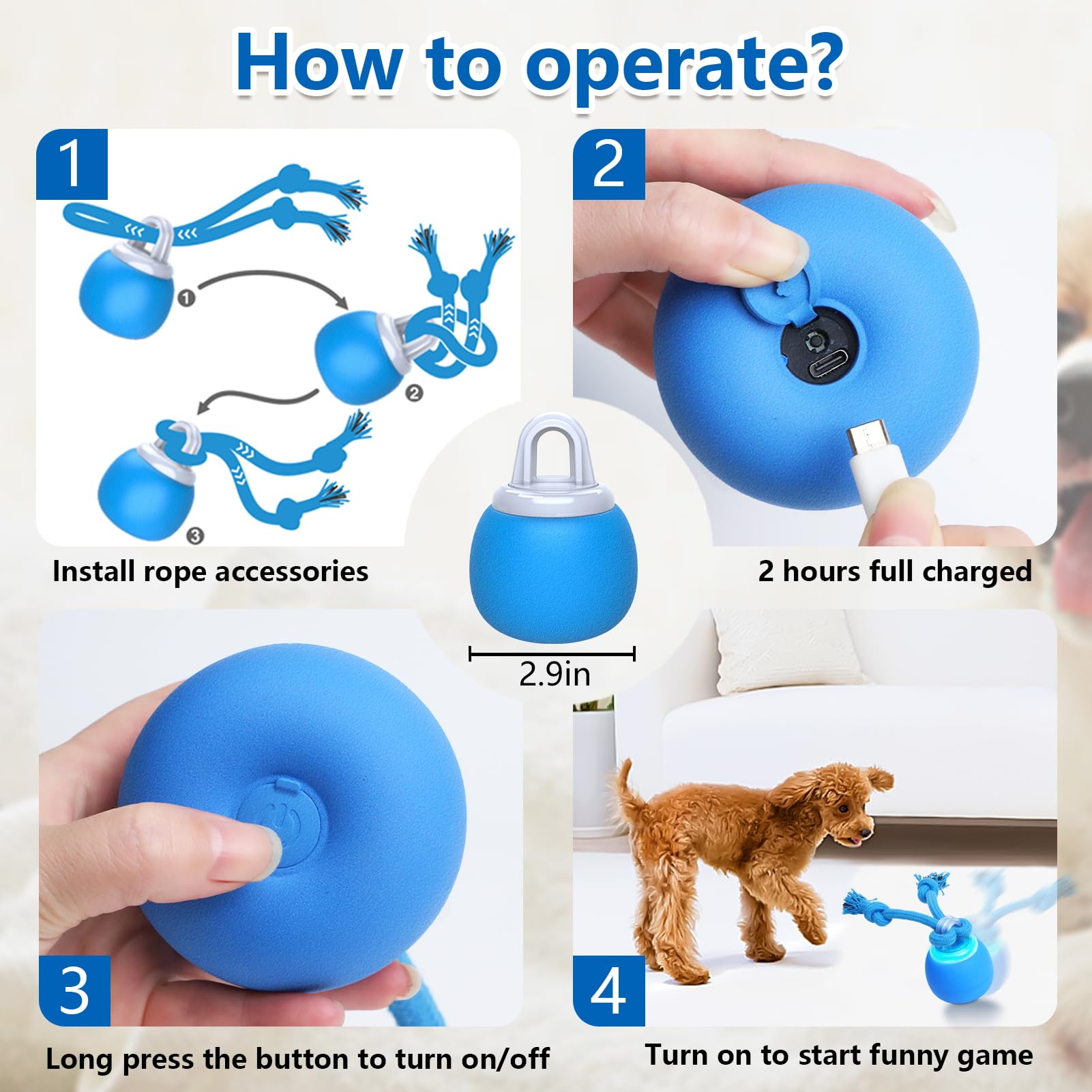 Saolife regalo para perros pequeños y medianos, entretenimiento diario.