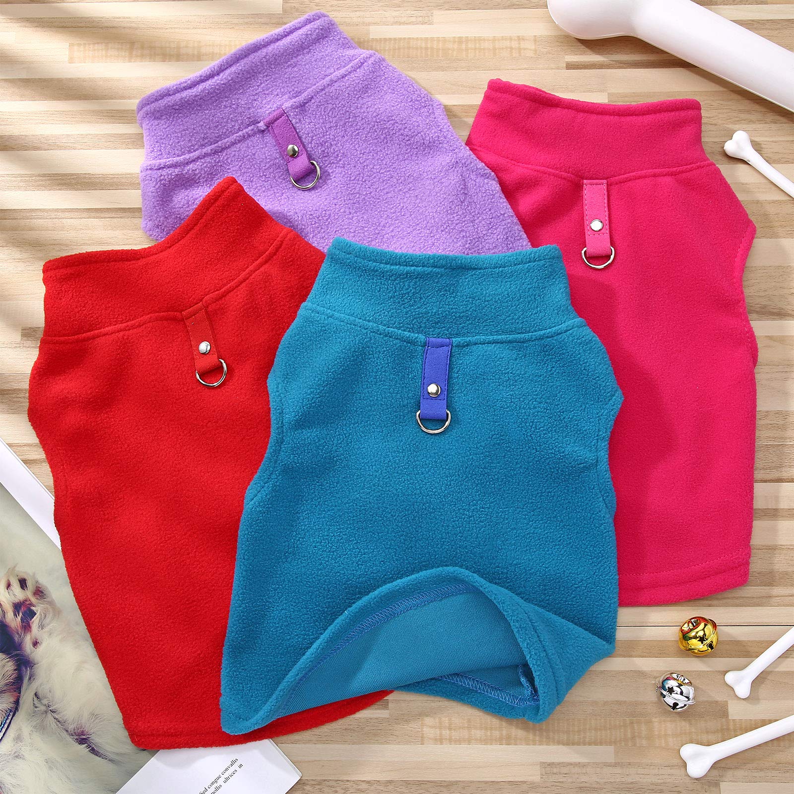 SATINIOR chaleco para perro rojo, ideal para climas fríos y paseos