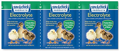 Sav-A-Chick conjunto de 18 paquetes para suministro práctico en granja avícola.