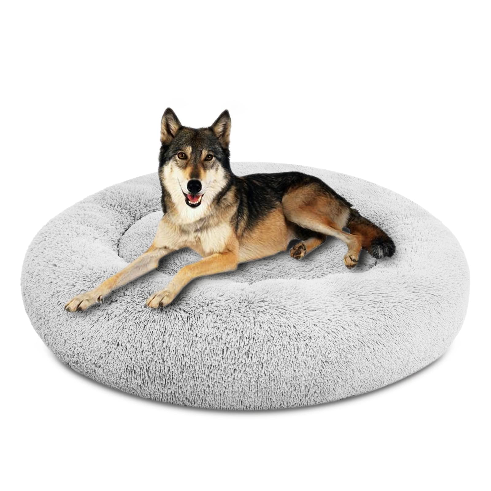 Cama donut SAVFOX lavable a máquina para limpieza rápida.