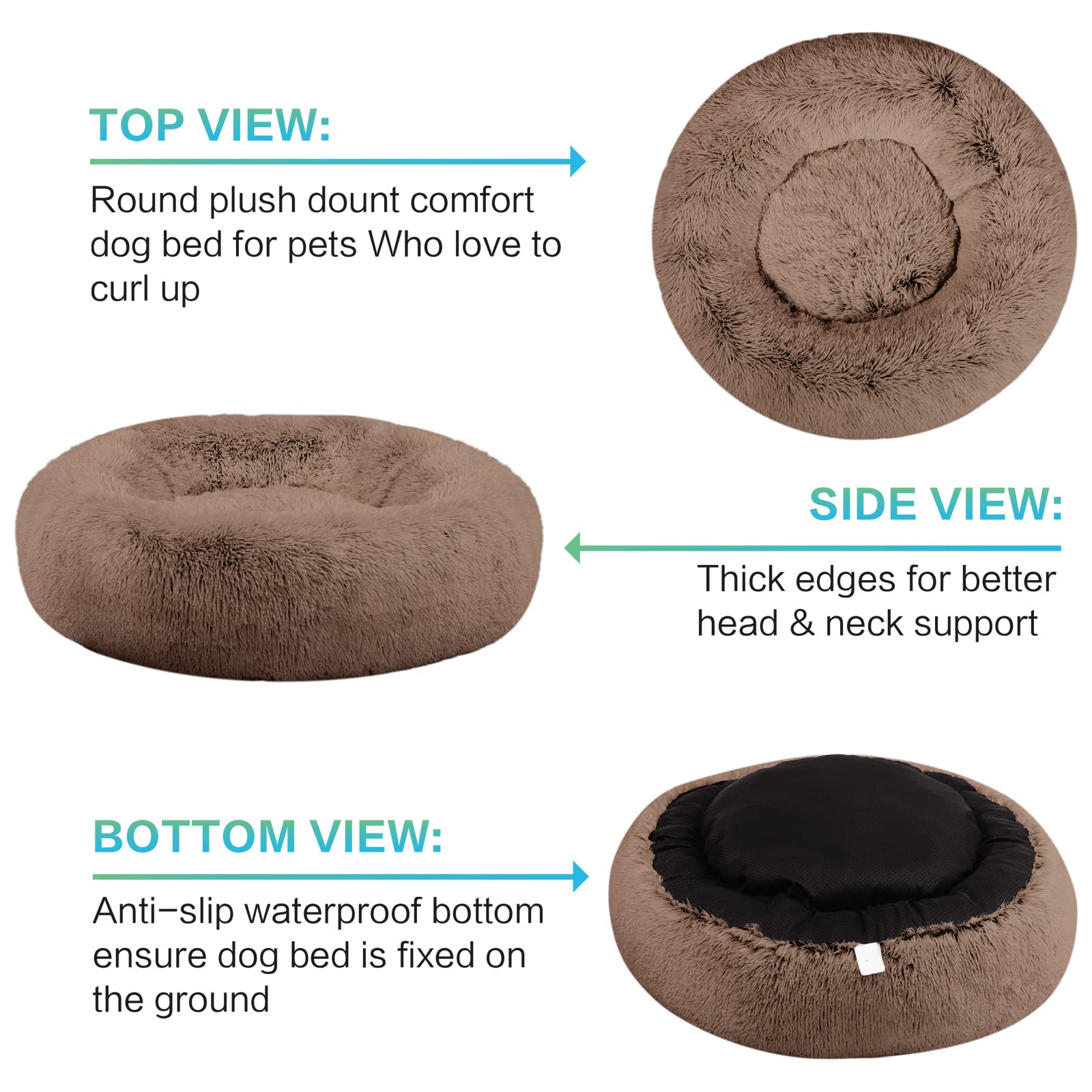 SAVFOX cama dona con relleno suave para mayor comodidad