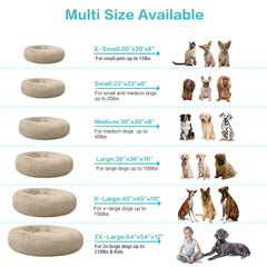 SAVFOX rosquilla felpa para perro pequeño, confort diario.