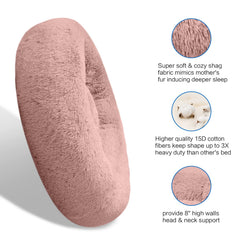 SAVFOX cama plush exterior de pelaje sintético ofrece confort cálido.