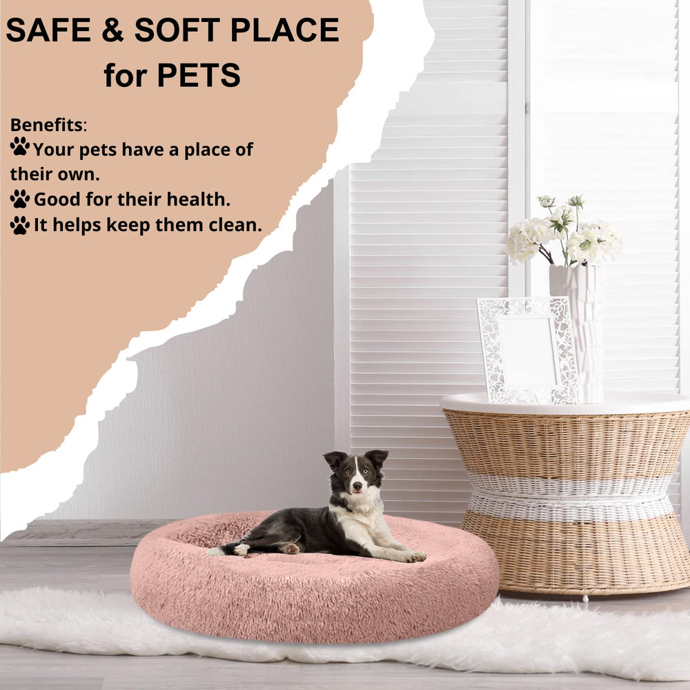 SAVFOX cama plush lavado a máquina facilita la limpieza.