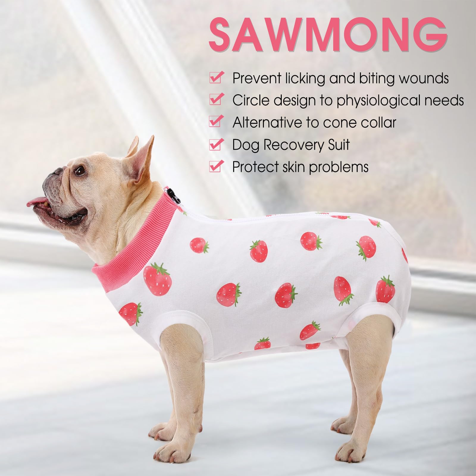 SAWMONG tejido ligero y transpirable ofrece confort diario al perro.
