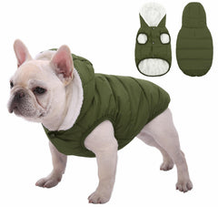 SAWMONG sudadera para perro con capucha impermeable, mantiene seco y cálido.
