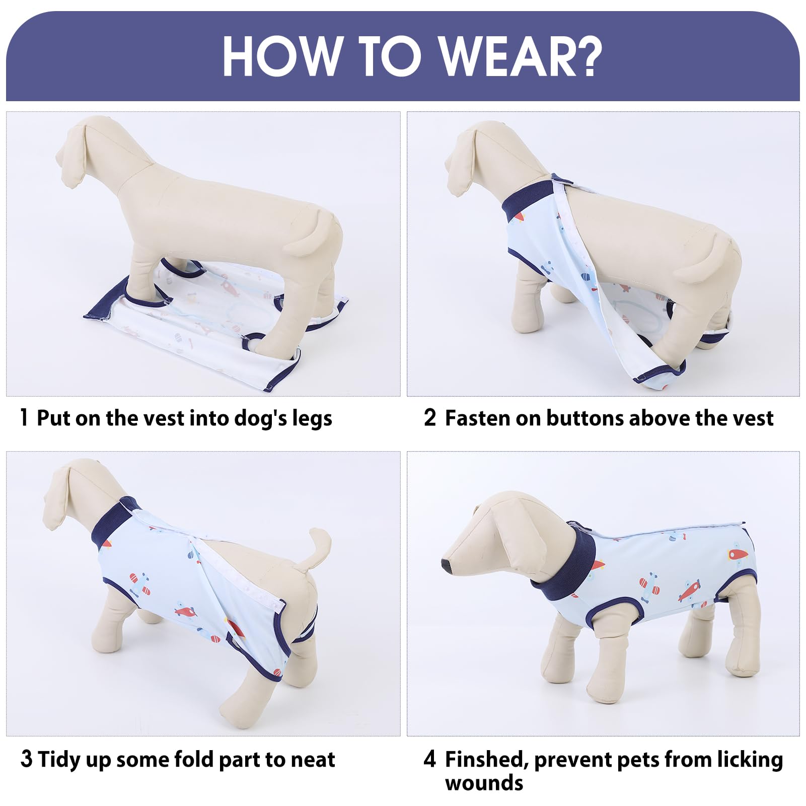 SAWMONG traje de recuperación para perros, abdomen redondo para comodidad al defecar