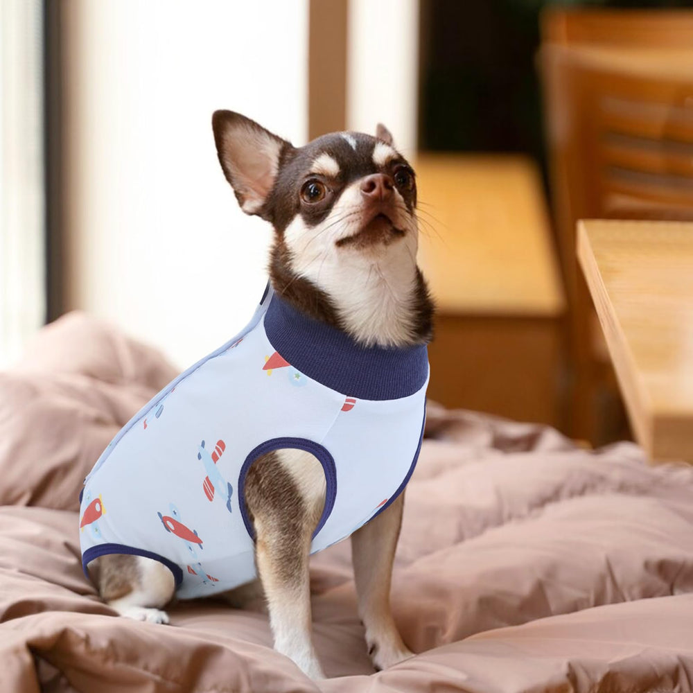 SAWMONG traje de recuperación para perros, color azul para uso diario