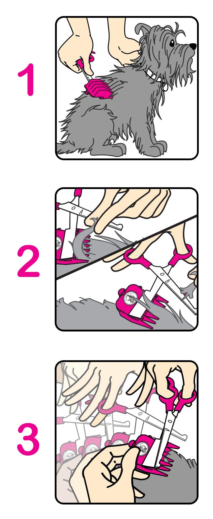 Scaredy Cut inserts dedos, ajuste cómodo para control