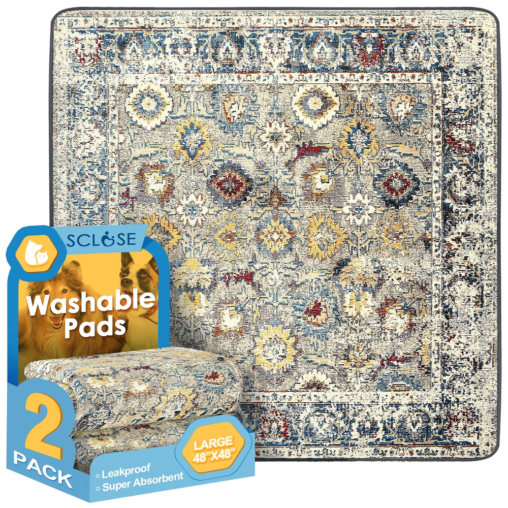 SCLOSE pad lavable para perros grande sobre el suelo, uso diario cómodo.