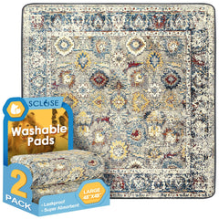 SCLOSE pad lavable para perros grande sobre el suelo, uso diario cómodo.