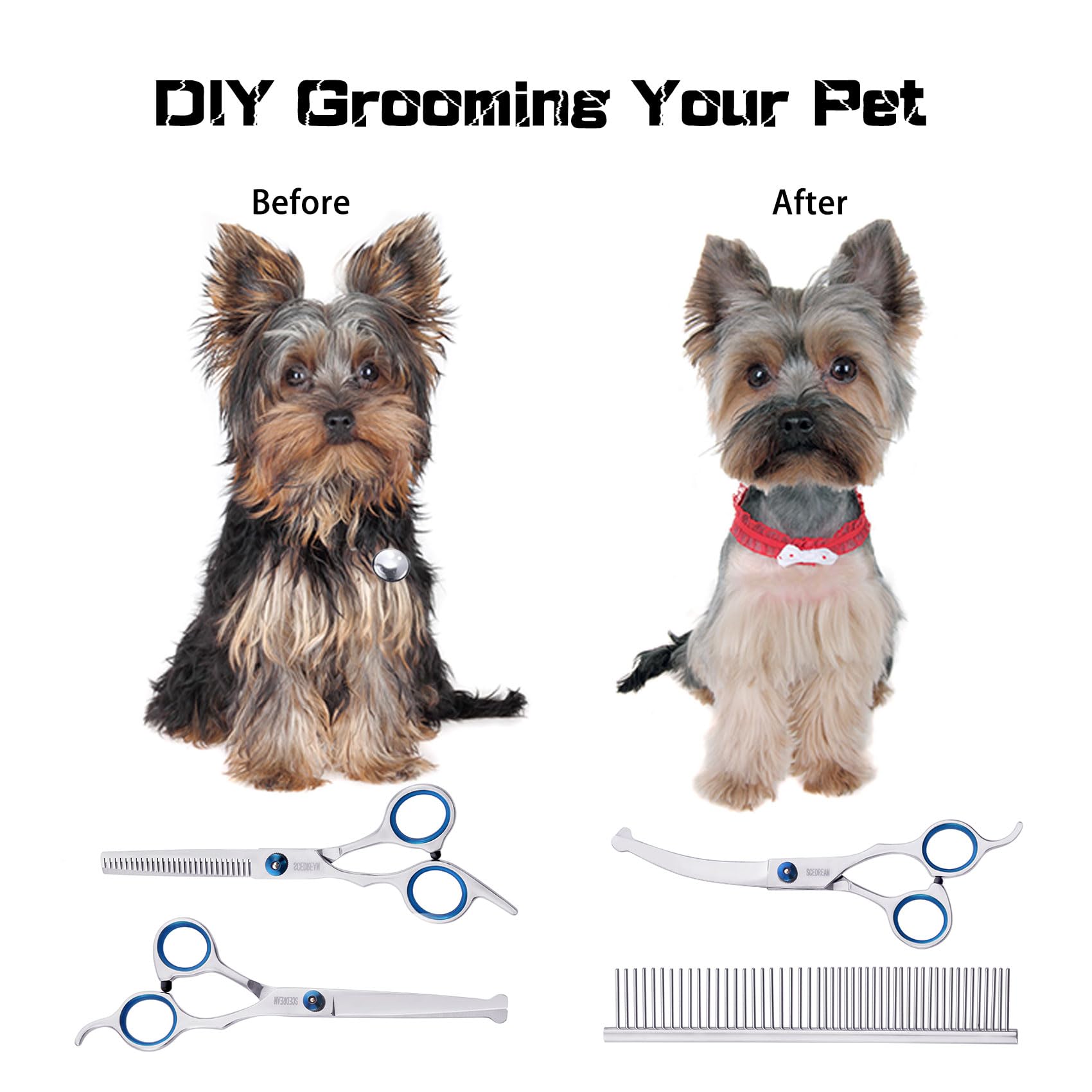 SCEDREAM conjunto completo para perros para zonas del cuerpo y diferentes longitudes
