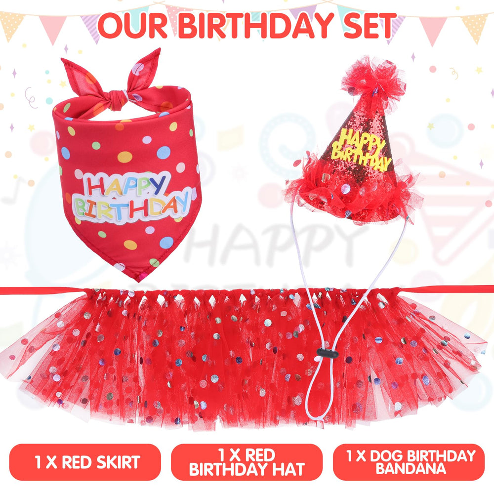 Ambiente de fiesta SCENEREAL para perro, transforma la celebración en recuerdo.