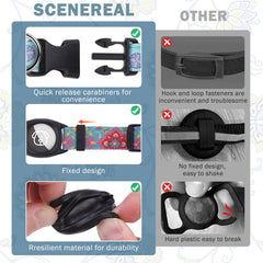 SCENEREAL anillo D collar robusto para placa y correa.