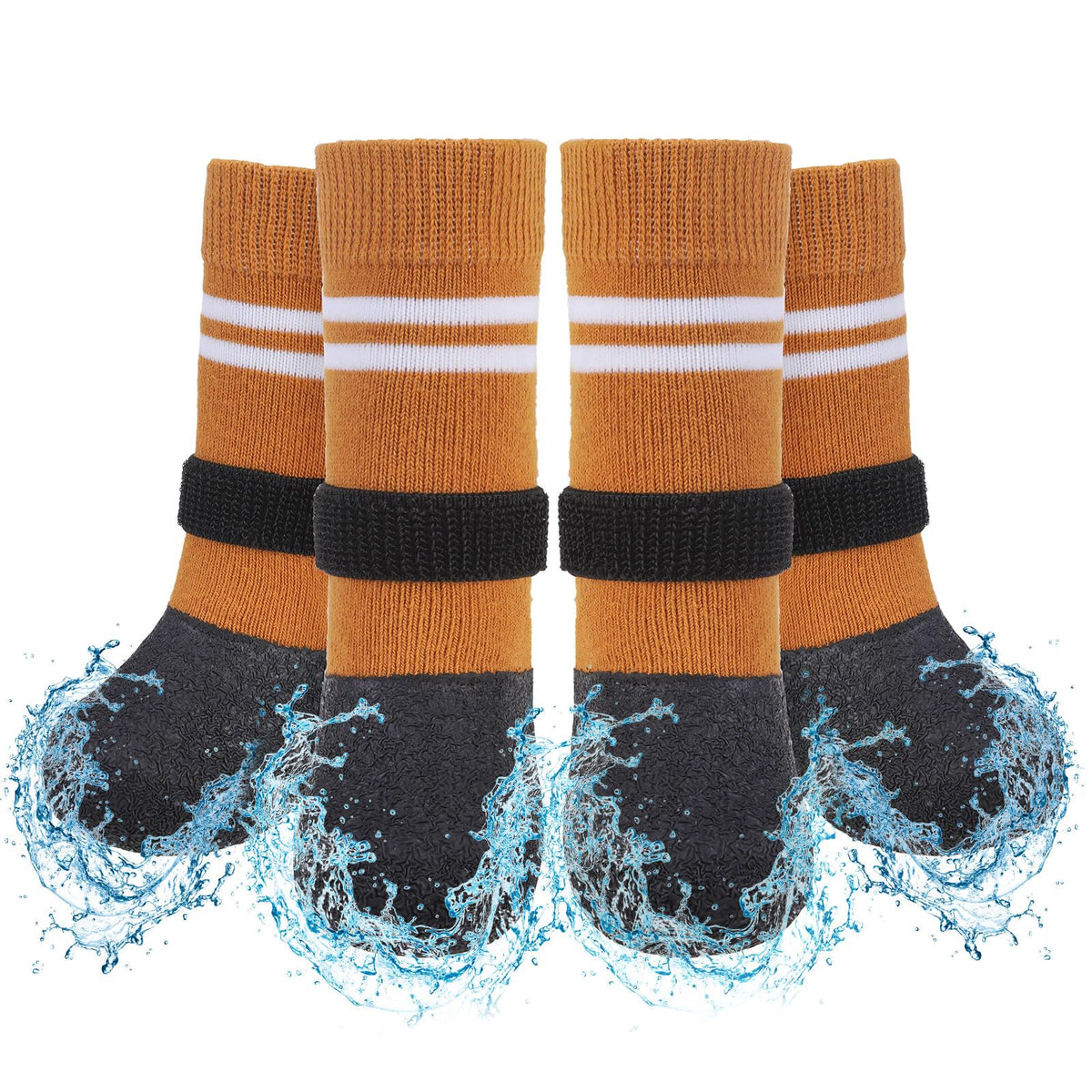 SCENEREAL botas para perro antideslizantes en interiores protegen suelos de madera.