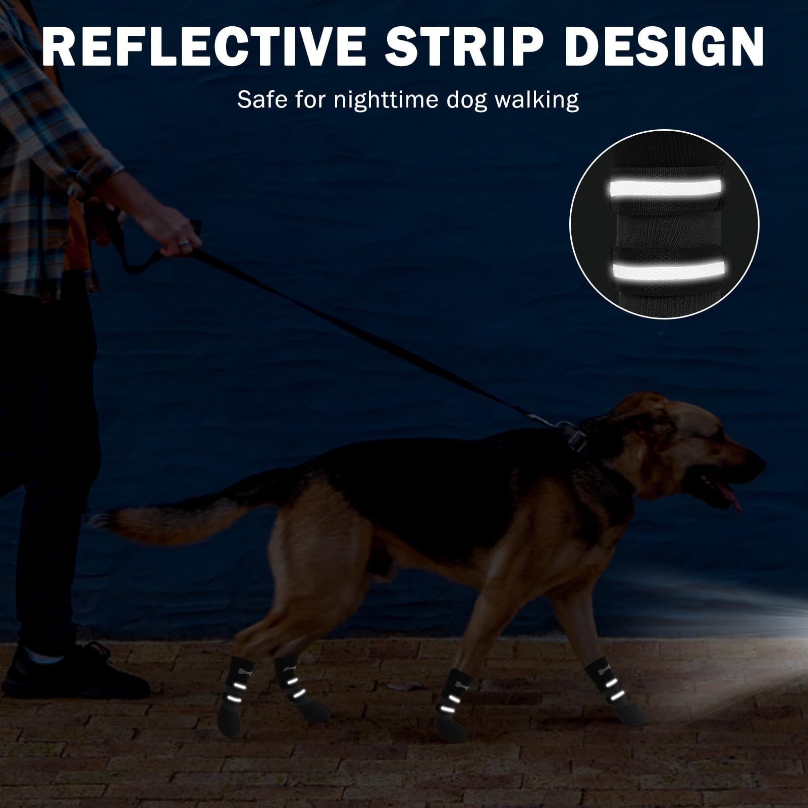 SCENEREAL botas confortables y duraderas para perros de todos los tamaños.