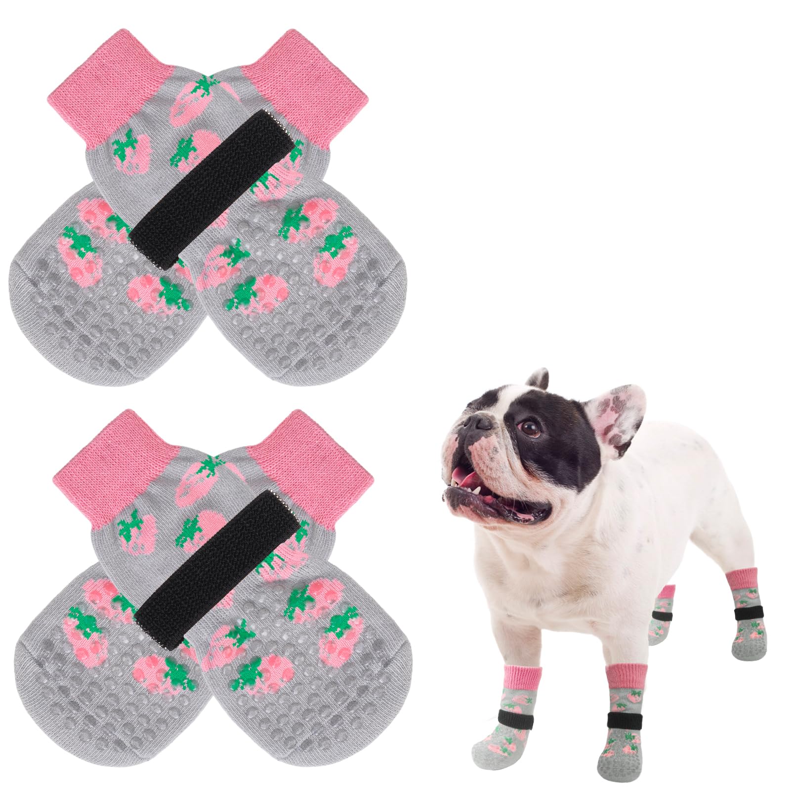 SCENEREAL calcetines antideslizantes para perros mejoran agarre en suelos de madera