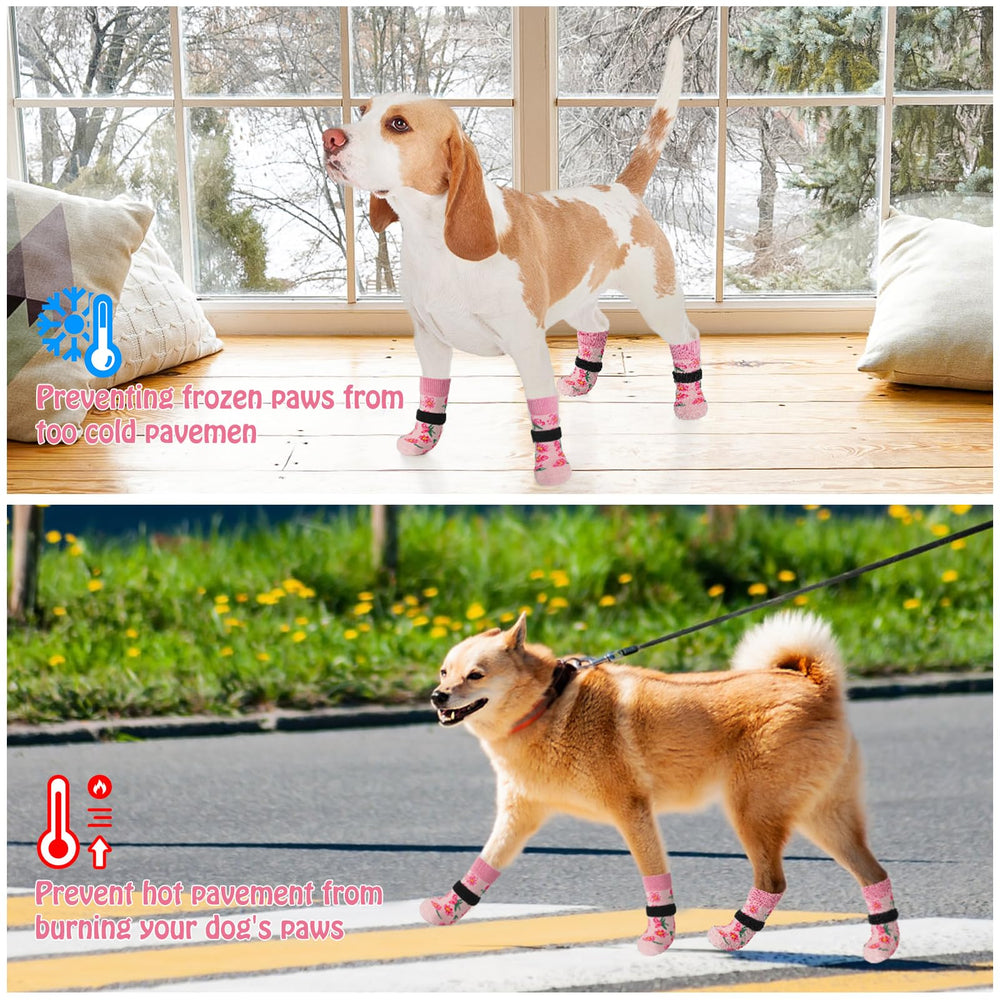 SCENEREAL calcetines para perro con diseño floral para looks divertidos