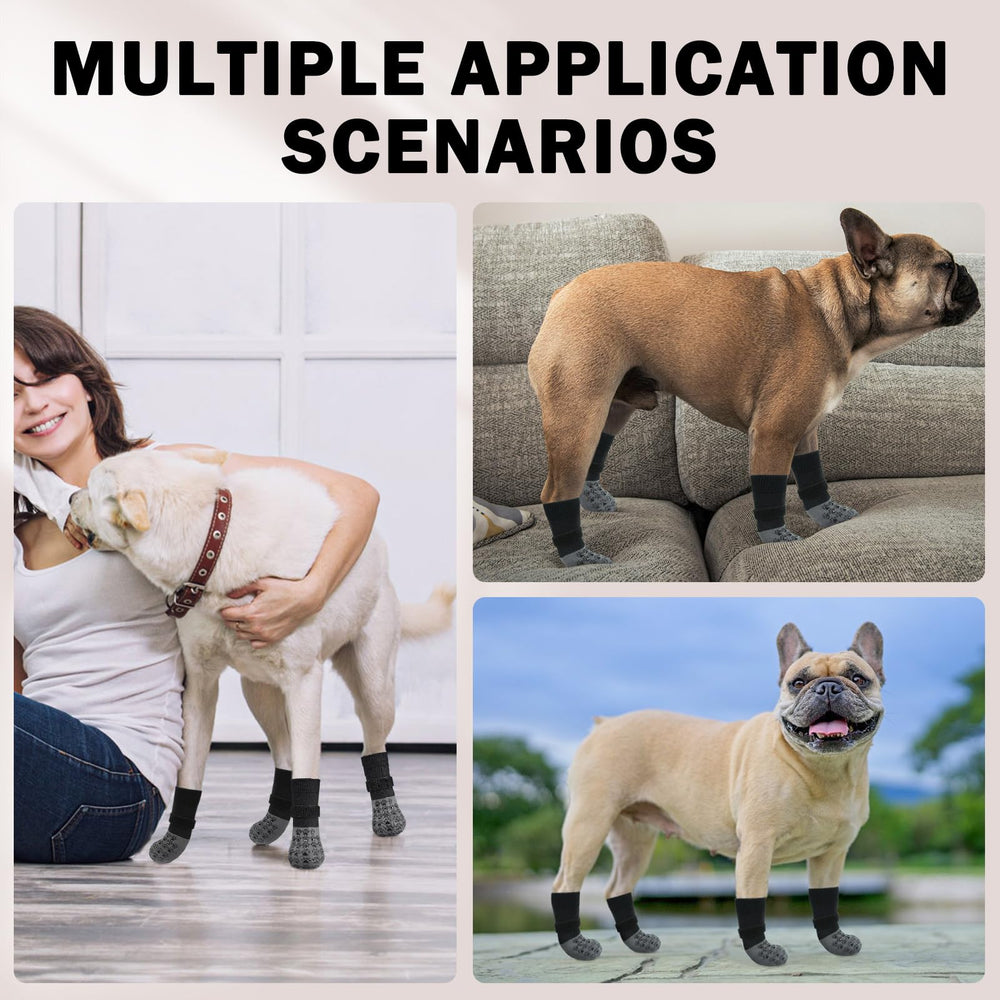 SCENEREAL calcetines para perro evitan lamer las patas en interior.