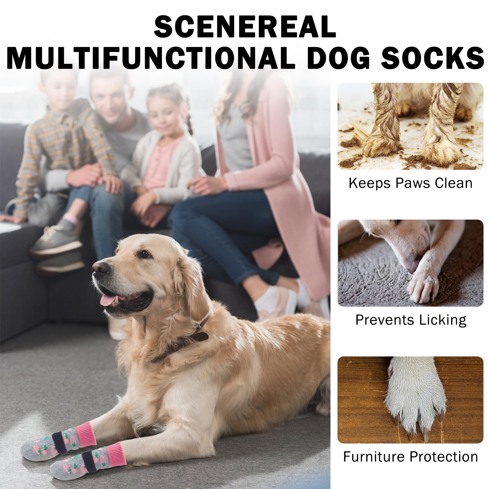 SCENEREAL calcetines suaves y elásticos para uso diario