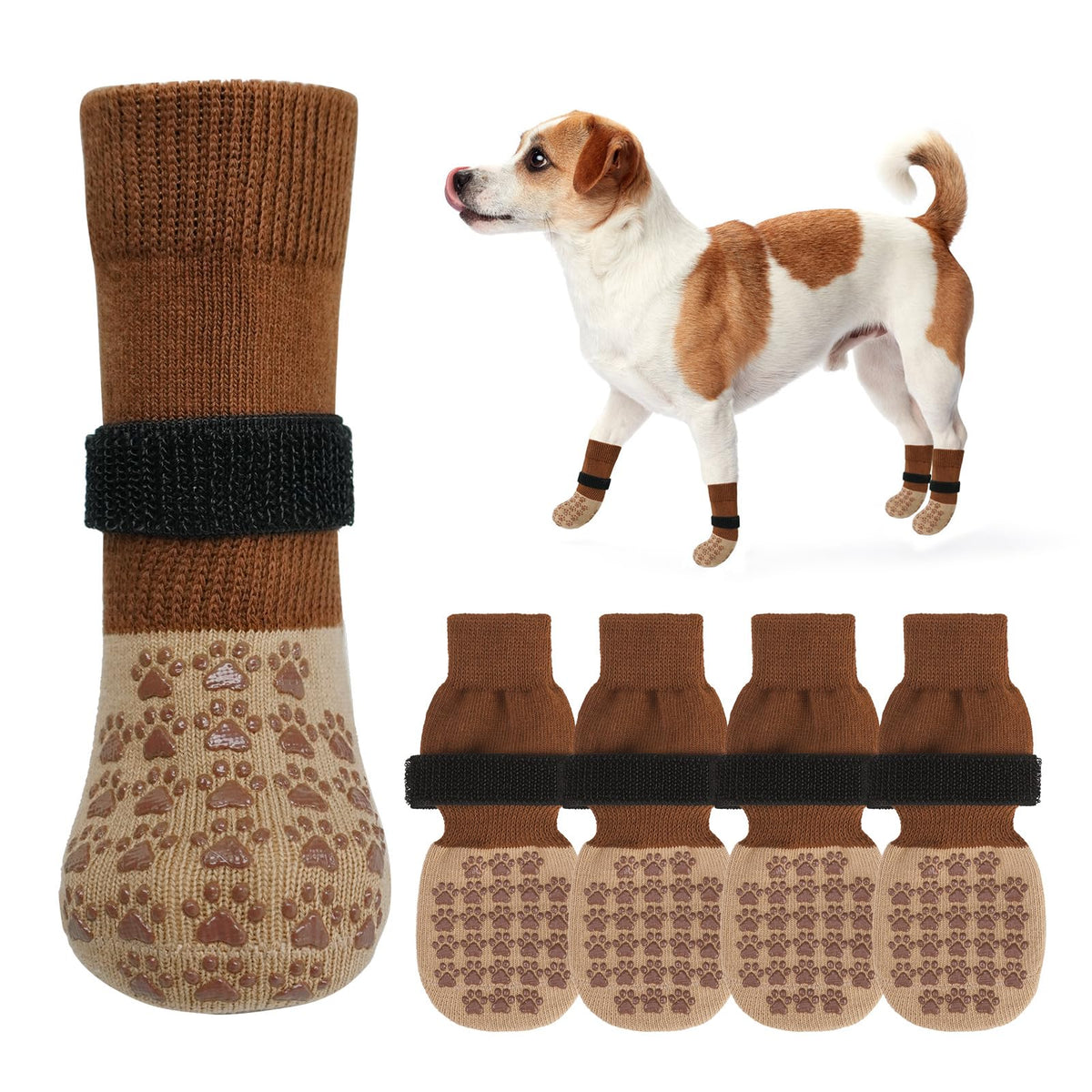 SCENEREAL calcetines-perros-anti-lamer-patas brindan agarre seguro para caminar.