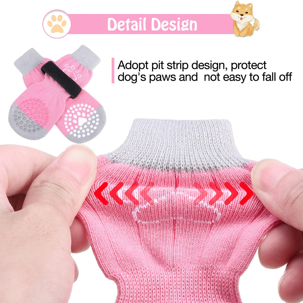 SCENEREAL calcetines para perros, doble anti-deslizante para mayor estabilidad.