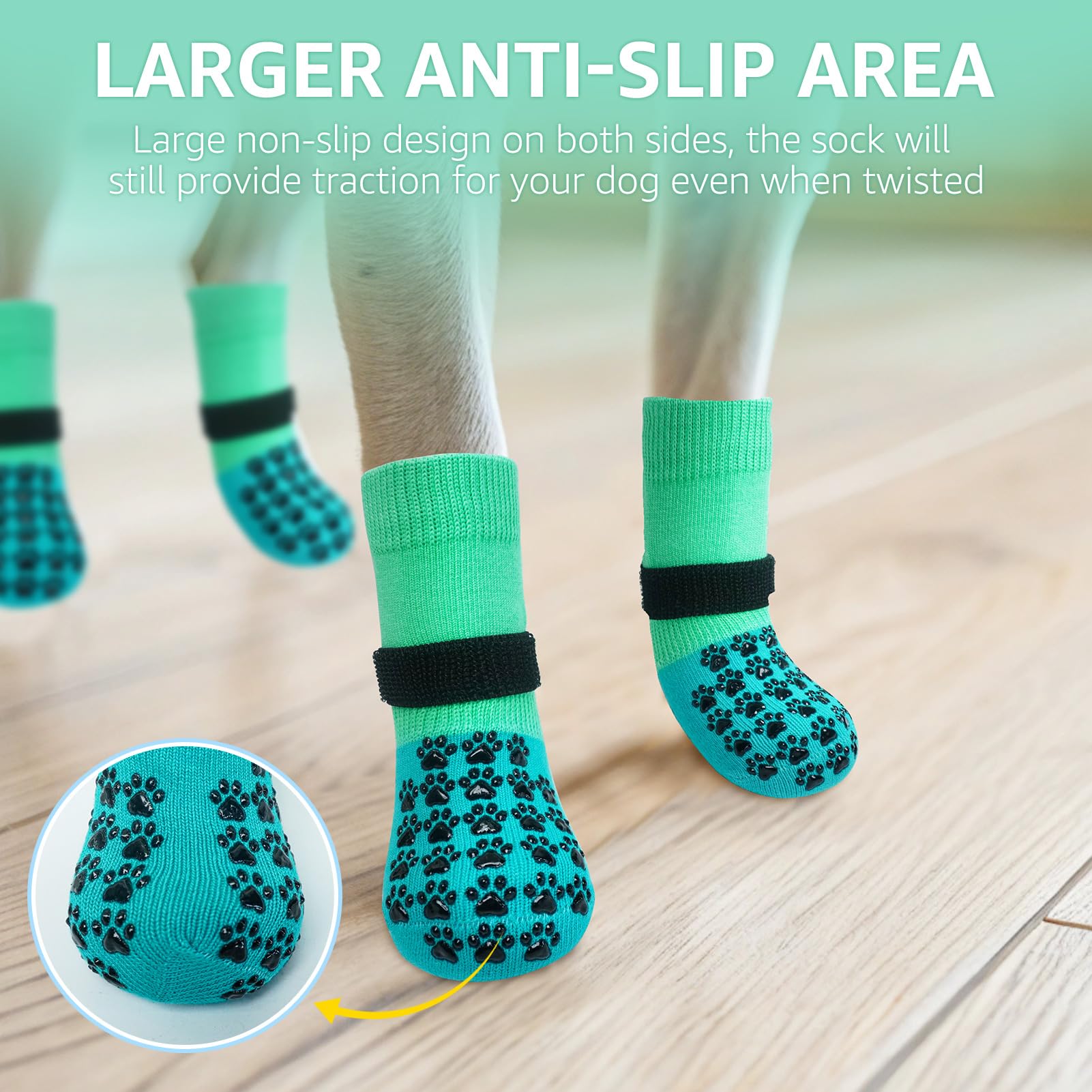 SCENEREAL calcetines para perros evitan lamido de patas en casa.