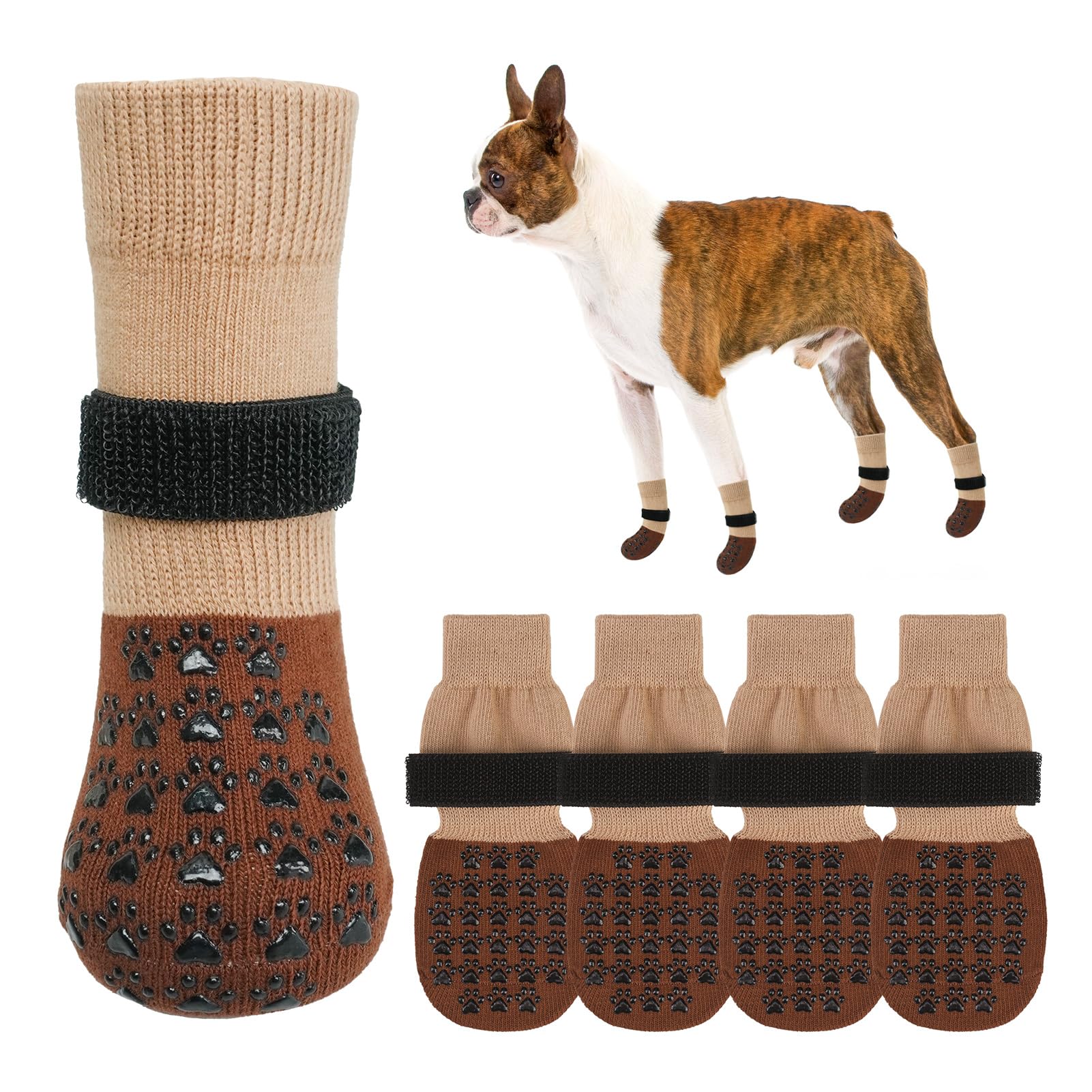 SCENEREAL calcetines para perros evitan lamido de patas en interiores.