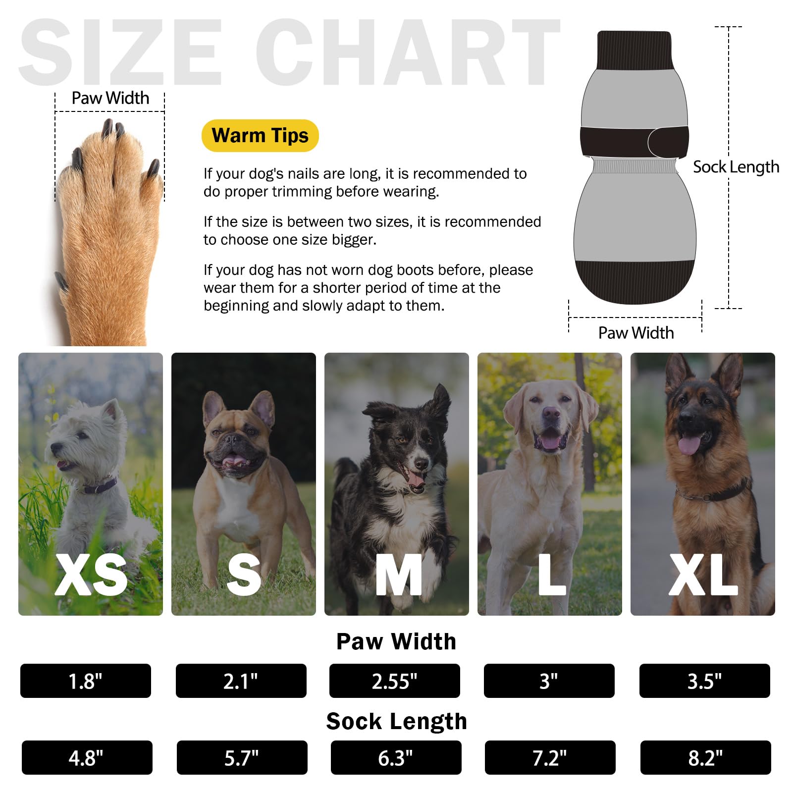 SCENEREAL calzado para perro antideslizante de doble cara para mayor estabilidad