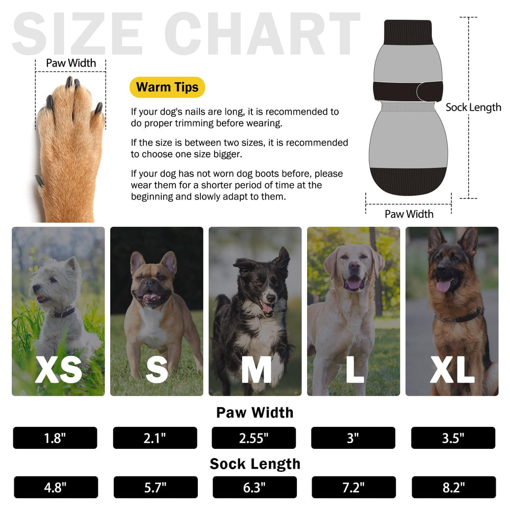 SCENEREAL calzado para perro antideslizante de doble cara para mayor estabilidad