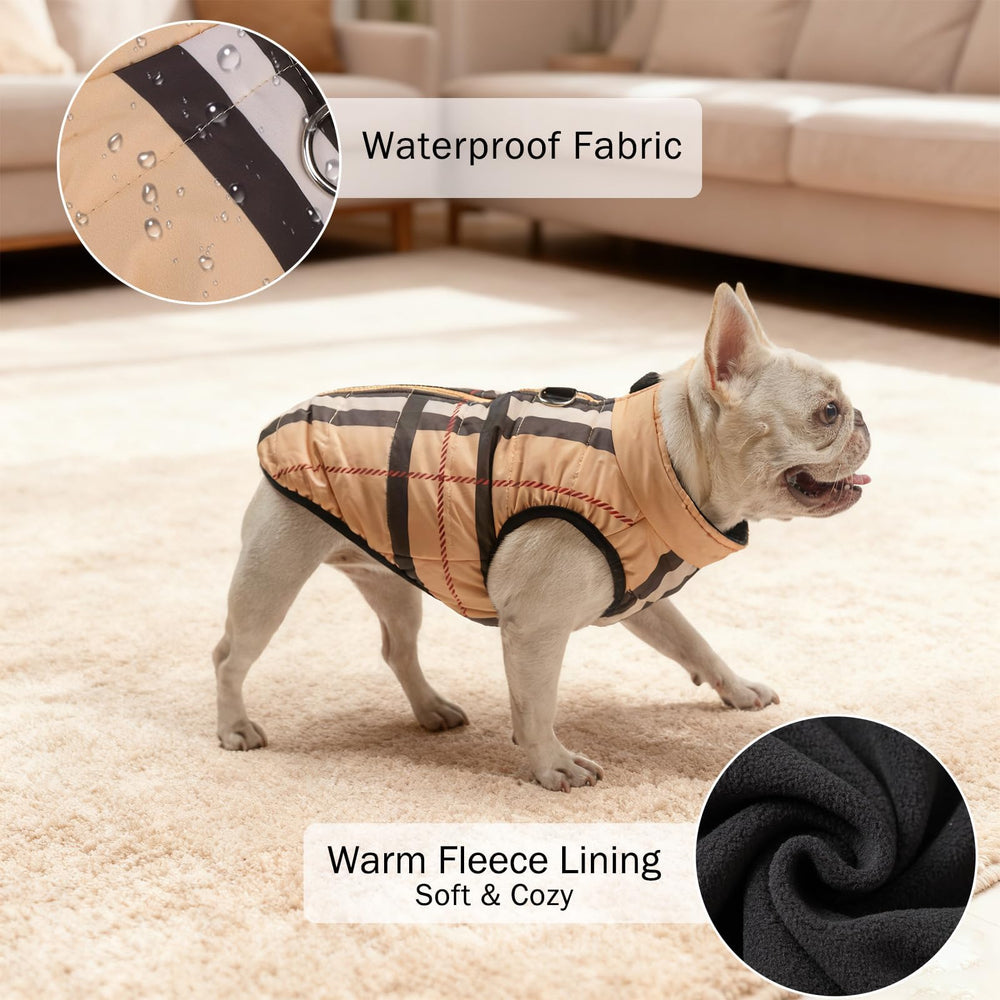 SCENEREAL diseño beige a cuadros para estilo atemporal en paseos