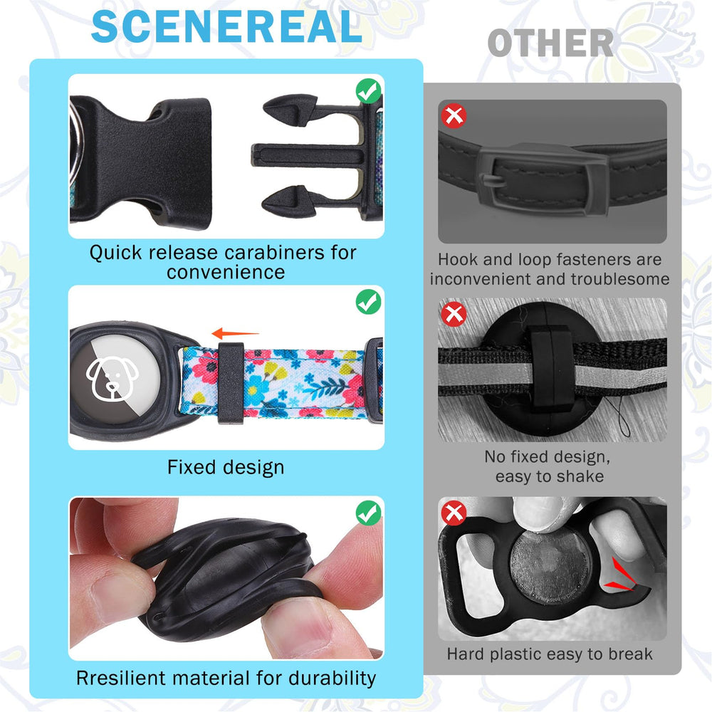 SCENEREAL collar ajustable XS a S, ajuste comodo para cuello pequeno y mediano