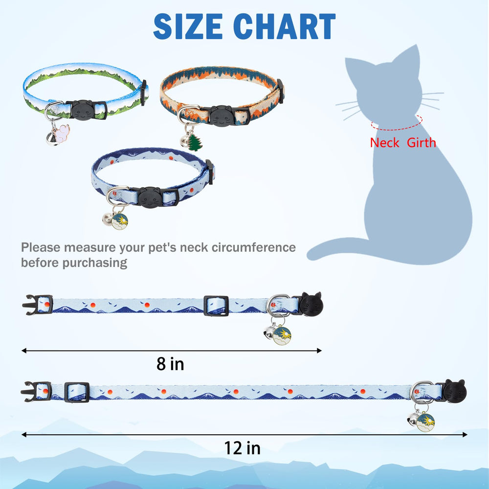 SCENEREAL collar ajustable 8-12 pulgadas, ajuste cómodo para gatos.