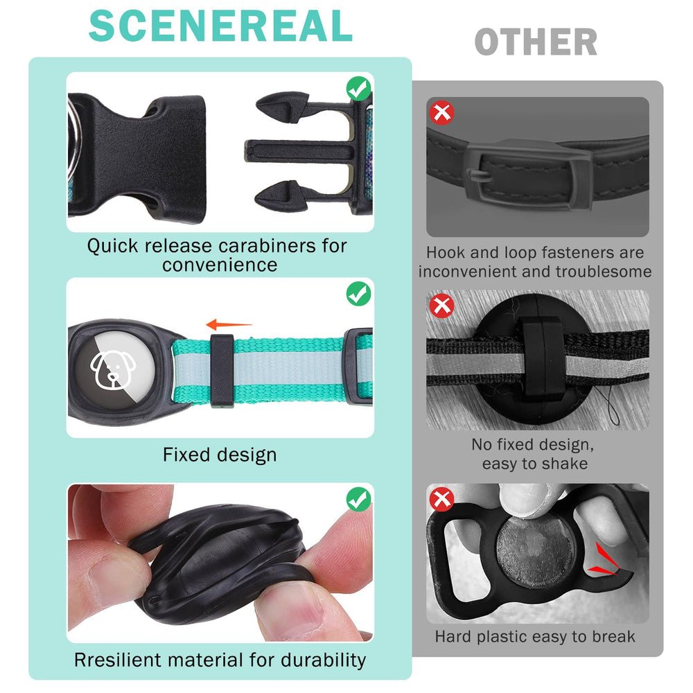 SCENEREAL collar para perros activos combina estilo y funcionalidad