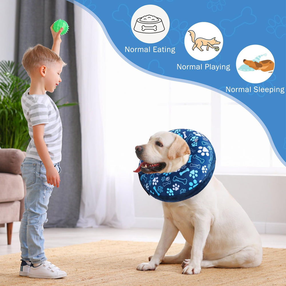 SCENEREAL collar inflable barrera cuello evita lamer y conserva visión.