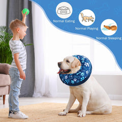 SCENEREAL collar inflable barrera cuello evita lamer y conserva visión.