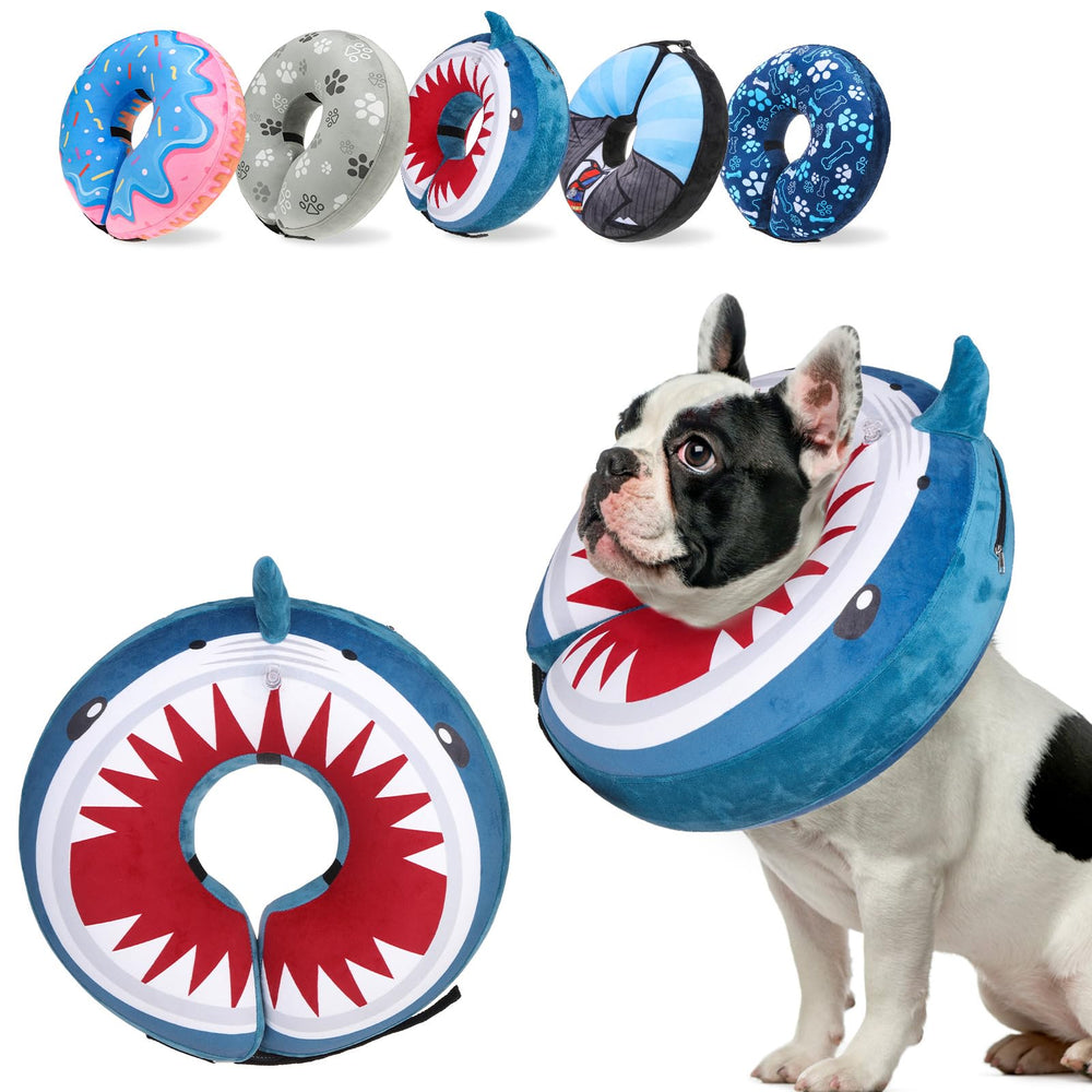 SCENEREAL collar inflable en dona para perro, cómodo y seguro.