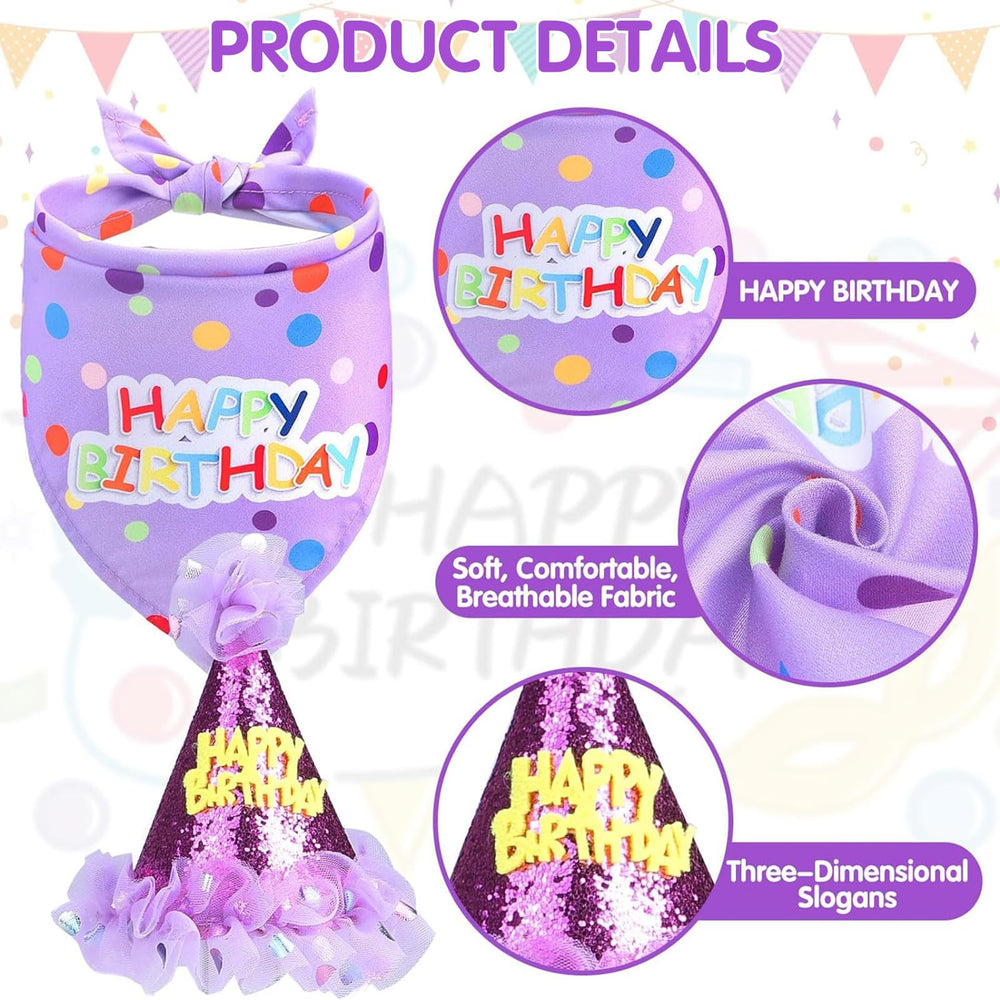 SCENEREAL conjunto completo para cumpleaños de perros, look de princesa.