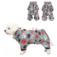 SCENEREAL cremallera-pullover-perro-gris-frente: fácil de poner y cálido para paseos.