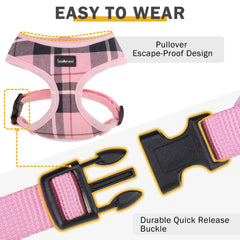 SCENEREAL diseño plaid rosa añade estilo práctico.