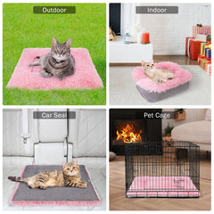SCENEREAL Doble-uso-2-en-1: mueble-cama suave para mascotas.