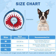 SCENEREAL dona inflable collar perro talla grande cómodo y ajustable