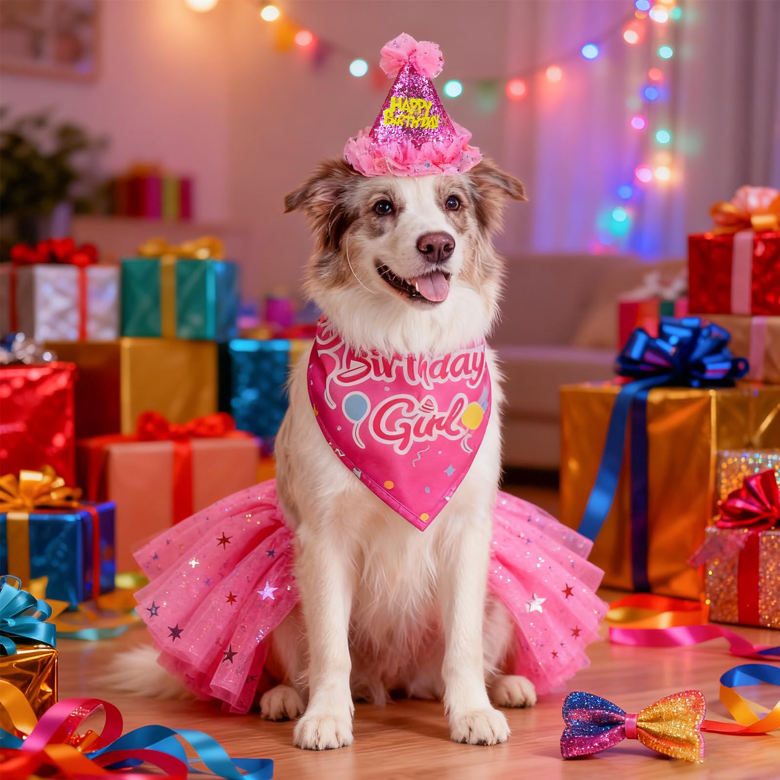 SCENEREAL Falda tutu para perro, añade movimiento y encanto a la celebración