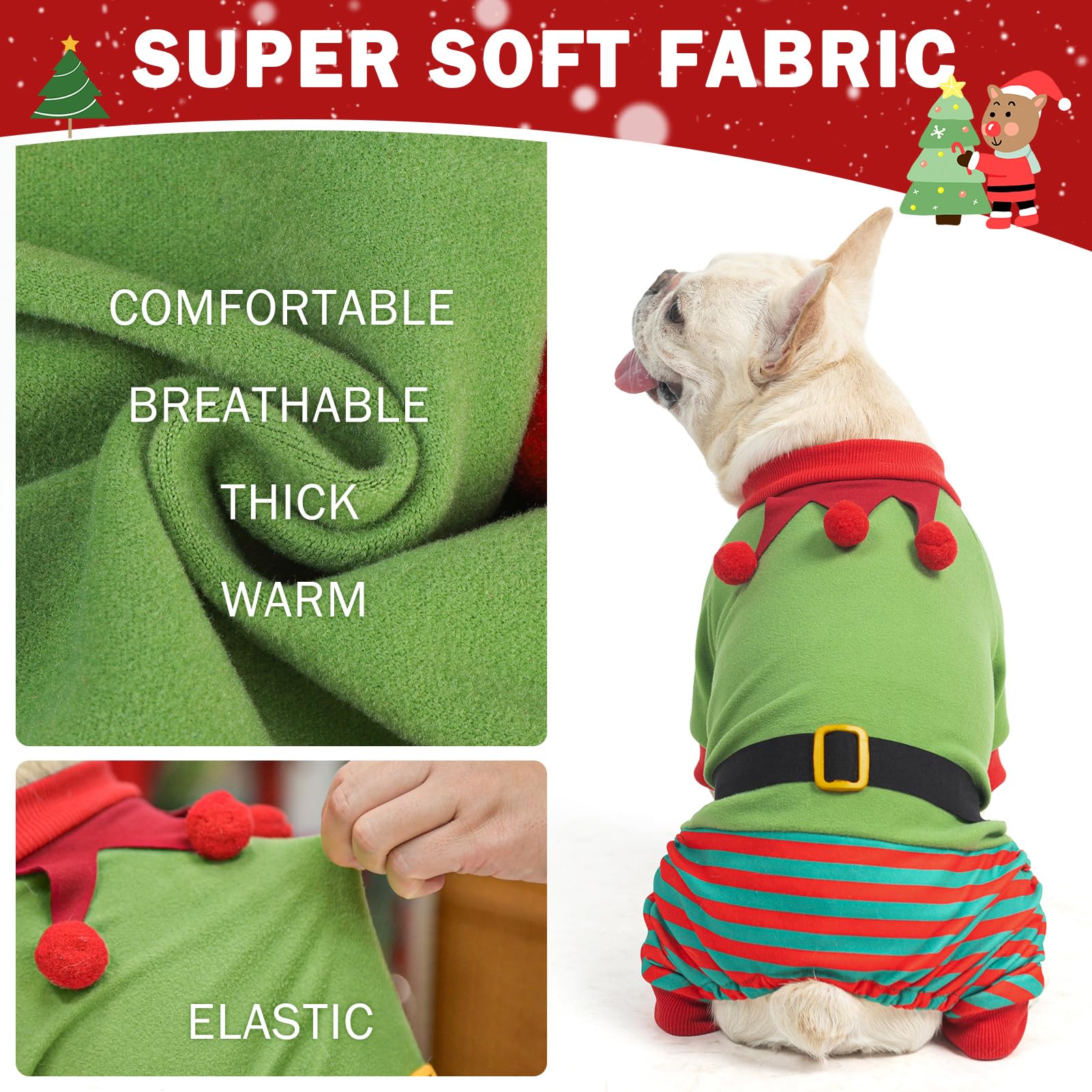 Material suave poliéster elástico que mantiene el calor sin irritar la piel