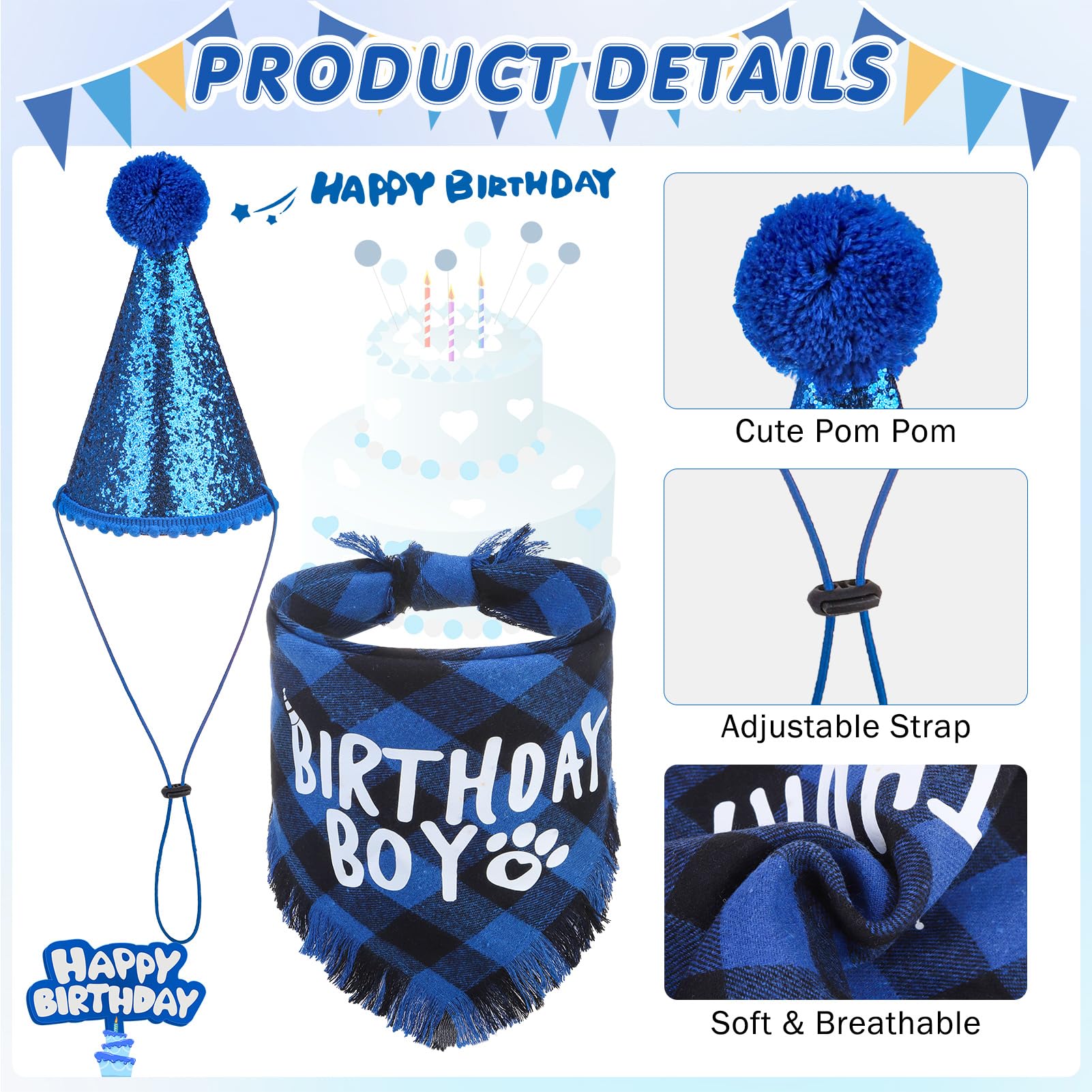 SCENEREAL pajarita para collar de perro, aporta estilo a la celebración.